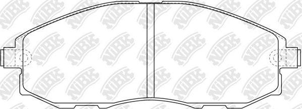 NiBK PN0434 - Kit de plaquettes de frein, frein à disque cwaw.fr