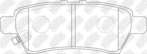 NiBK PN0430 - Kit de plaquettes de frein, frein à disque cwaw.fr