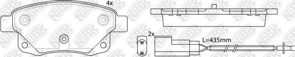 NiBK PN0431W - Kit de plaquettes de frein, frein à disque cwaw.fr