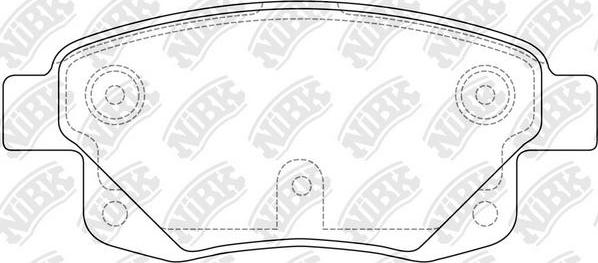 NiBK PN0431 - Kit de plaquettes de frein, frein à disque cwaw.fr