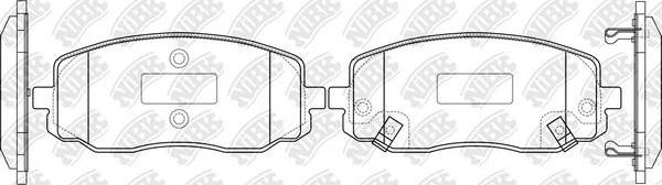 NiBK PN0438 - Kit de plaquettes de frein, frein à disque cwaw.fr