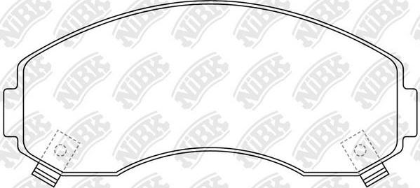 NiBK PN0433 - Kit de plaquettes de frein, frein à disque cwaw.fr