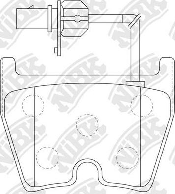 NiBK PN0432 - Kit de plaquettes de frein, frein à disque cwaw.fr