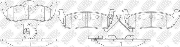 NiBK PN0429 - Kit de plaquettes de frein, frein à disque cwaw.fr