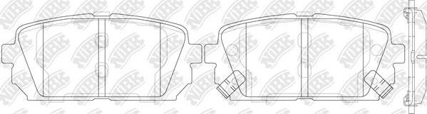 NiBK PN0426 - Kit de plaquettes de frein, frein à disque cwaw.fr