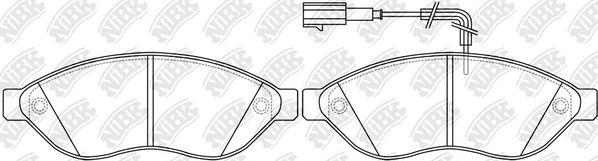 NiBK PN0474W - Kit de plaquettes de frein, frein à disque cwaw.fr