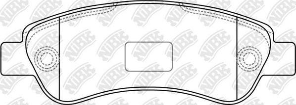 NiBK PN0475 - Kit de plaquettes de frein, frein à disque cwaw.fr