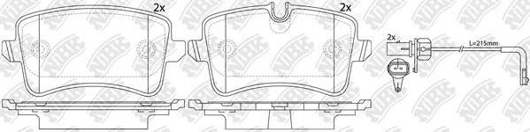 NiBK PN0478W - Kit de plaquettes de frein, frein à disque cwaw.fr