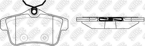 NiBK PN0473 - Kit de plaquettes de frein, frein à disque cwaw.fr