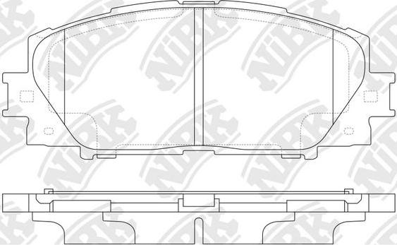 NiBK PN0540 - Kit de plaquettes de frein, frein à disque cwaw.fr