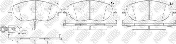 NiBK PN0559W - Kit de plaquettes de frein, frein à disque cwaw.fr