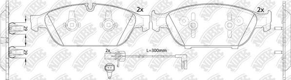 NiBK PN0556W - Kit de plaquettes de frein, frein à disque cwaw.fr