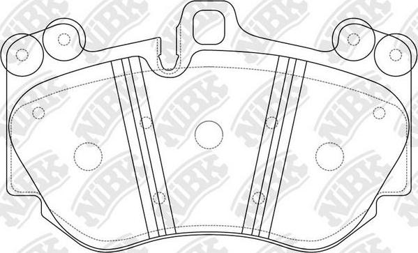 NiBK PN0552 - Kit de plaquettes de frein, frein à disque cwaw.fr