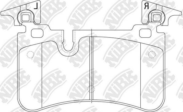 NiBK PN0557 - Kit de plaquettes de frein, frein à disque cwaw.fr