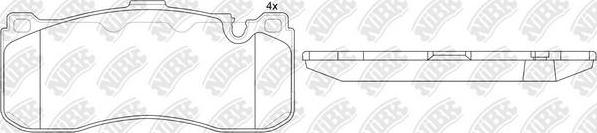 NiBK PN0568 - Kit de plaquettes de frein, frein à disque cwaw.fr