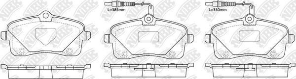 NiBK PN0562W - Kit de plaquettes de frein, frein à disque cwaw.fr