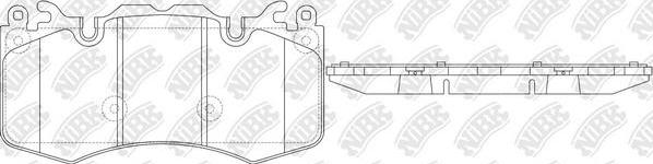 NiBK PN0567 - Kit de plaquettes de frein, frein à disque cwaw.fr