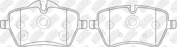 NiBK PN0504 - Kit de plaquettes de frein, frein à disque cwaw.fr