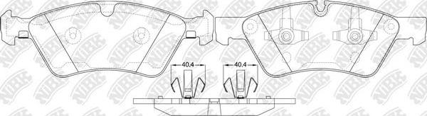 NiBK PN0500W - Kit de plaquettes de frein, frein à disque cwaw.fr