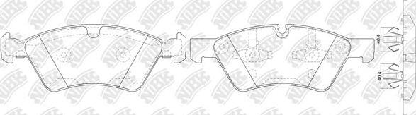 NiBK PN0500 - Kit de plaquettes de frein, frein à disque cwaw.fr