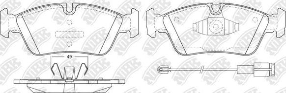 NiBK PN0510W - Kit de plaquettes de frein, frein à disque cwaw.fr