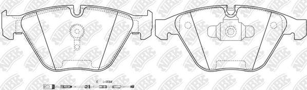 NiBK PN0518W - Kit de plaquettes de frein, frein à disque cwaw.fr