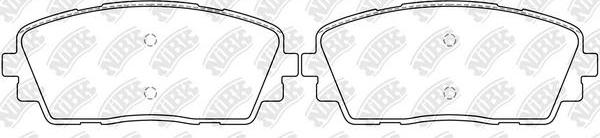 NiBK PN0580 - Kit de plaquettes de frein, frein à disque cwaw.fr