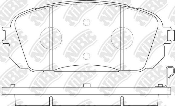 NiBK PN0588 - Kit de plaquettes de frein, frein à disque cwaw.fr