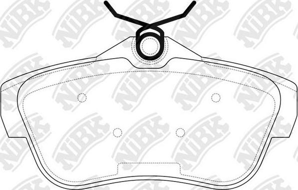 NiBK PN0534 - Kit de plaquettes de frein, frein à disque cwaw.fr