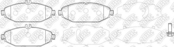 NiBK PN0574W - Kit de plaquettes de frein, frein à disque cwaw.fr