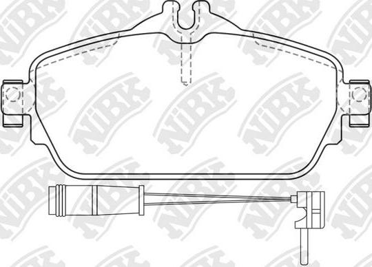 NiBK PN0576W - Kit de plaquettes de frein, frein à disque cwaw.fr