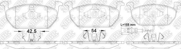 NiBK PN0699W - Kit de plaquettes de frein, frein à disque cwaw.fr