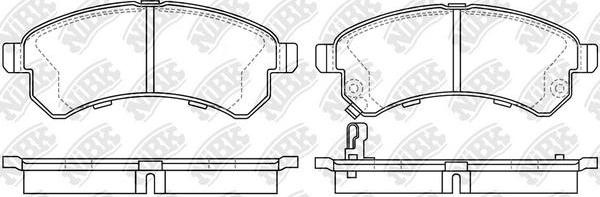 NiBK PN0693 - Kit de plaquettes de frein, frein à disque cwaw.fr