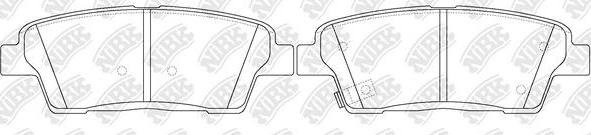 NiBK PN0649 - Kit de plaquettes de frein, frein à disque cwaw.fr