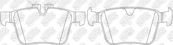 NiBK PN0650 - Kit de plaquettes de frein, frein à disque cwaw.fr