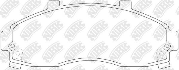 NiBK PN0664 - Kit de plaquettes de frein, frein à disque cwaw.fr