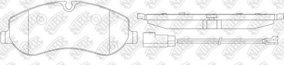 NiBK PN0667W - Kit de plaquettes de frein, frein à disque cwaw.fr