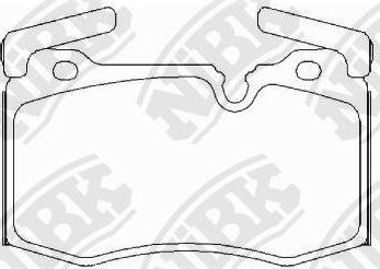 NiBK PN0606 - Kit de plaquettes de frein, frein à disque cwaw.fr