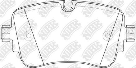 NiBK PN0688 - Kit de plaquettes de frein, frein à disque cwaw.fr