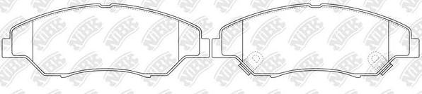 NiBK PN0634 - Kit de plaquettes de frein, frein à disque cwaw.fr