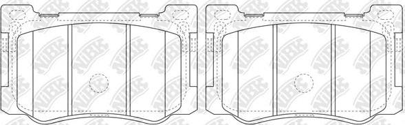 NiBK PN0633 - Kit de plaquettes de frein, frein à disque cwaw.fr