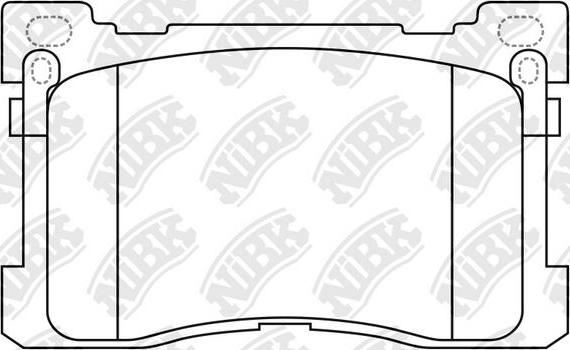 NiBK PN0629 - Kit de plaquettes de frein, frein à disque cwaw.fr