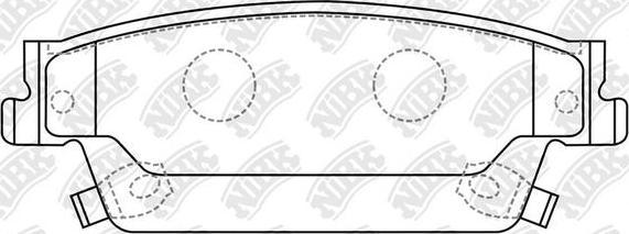 NiBK PN0625 - Kit de plaquettes de frein, frein à disque cwaw.fr