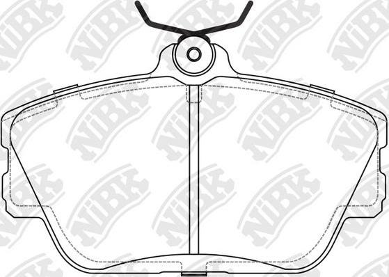 NiBK PN0626 - Kit de plaquettes de frein, frein à disque cwaw.fr