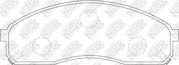 NiBK PN0671 - Kit de plaquettes de frein, frein à disque cwaw.fr