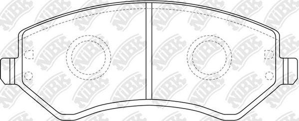 NiBK PN0058 - Kit de plaquettes de frein, frein à disque cwaw.fr