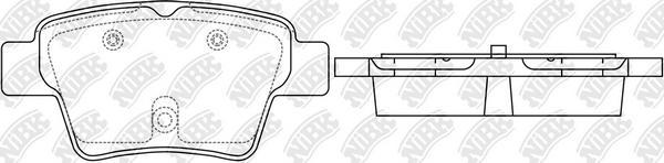 NiBK PN0069 - Kit de plaquettes de frein, frein à disque cwaw.fr