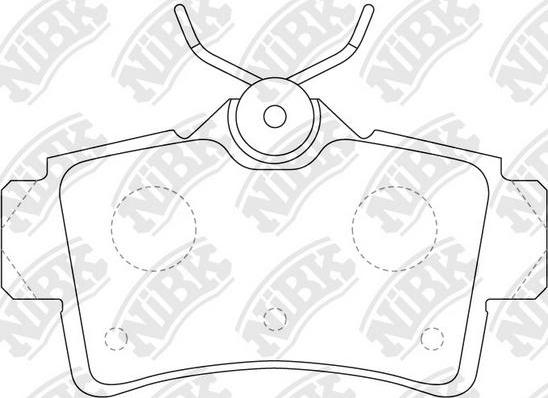 NiBK PN0062 - Kit de plaquettes de frein, frein à disque cwaw.fr