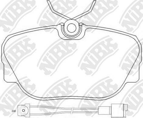 NiBK PN0009W - Kit de plaquettes de frein, frein à disque cwaw.fr