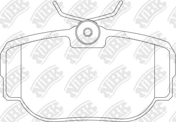 NiBK PN0009 - Kit de plaquettes de frein, frein à disque cwaw.fr